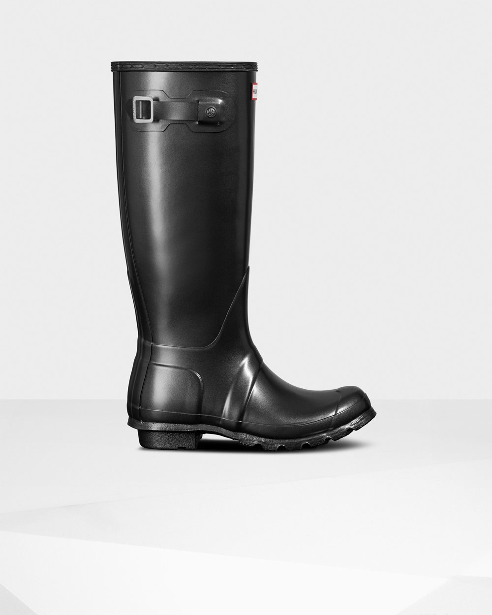 Womens Tall Rain Boots - Hunter Original Pearlized (83EVQTRXN) - Black